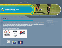 Tablet Screenshot of champion-sport.co.uk